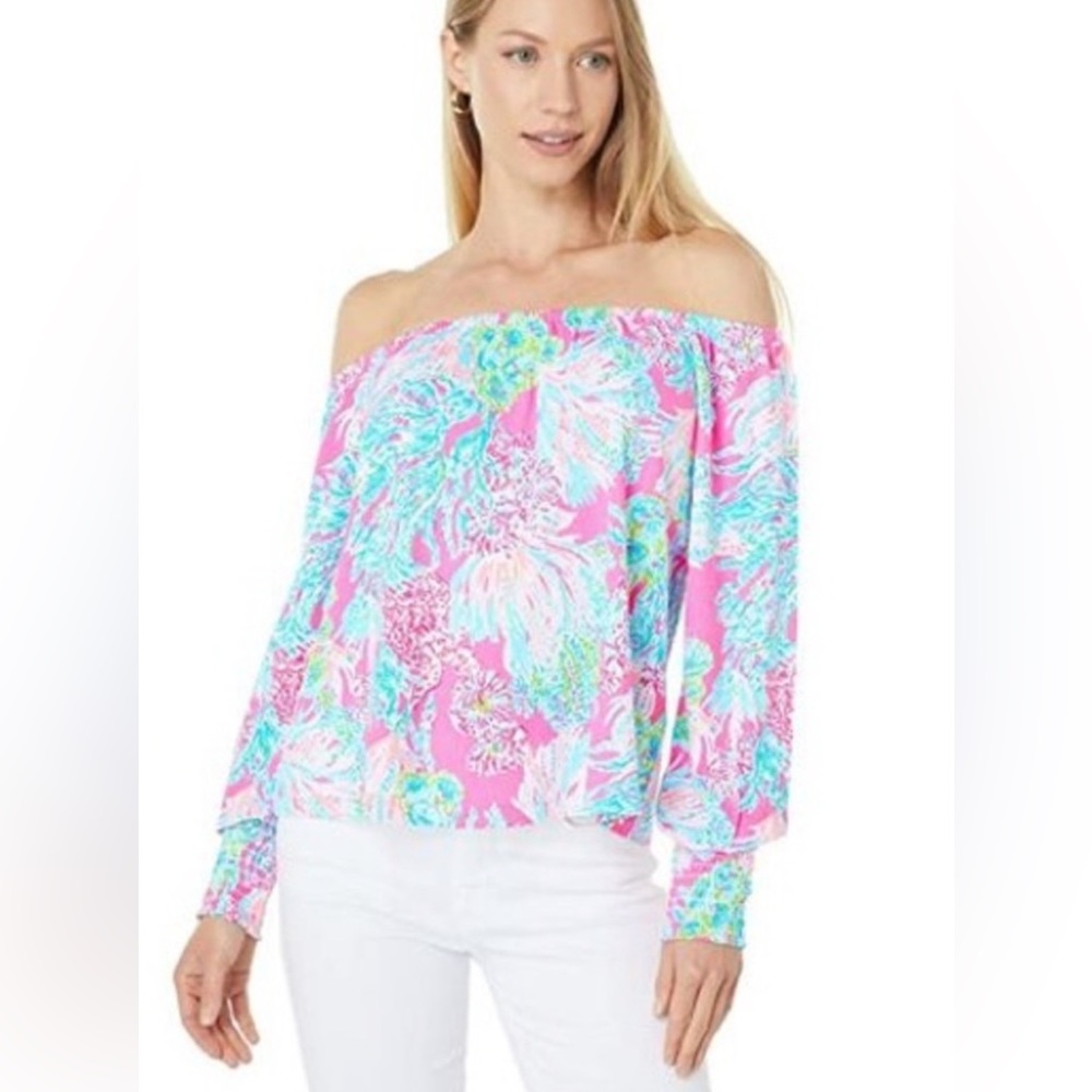 NWT Lilly Pulitzer Lana Off The Shoulder Top XL